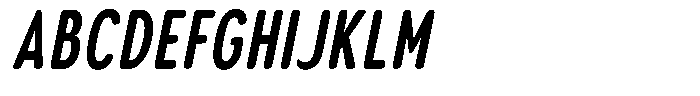 Aukim II Circled Bold Compressed Italic Font UPPERCASE
