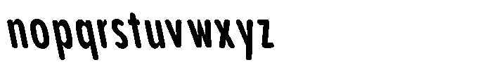 Aukim II Circled Bold Compressed Sl Font LOWERCASE