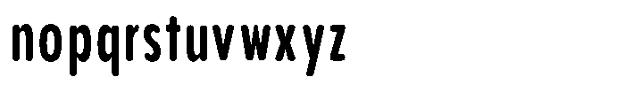 Aukim II Circled Bold Compressed Font LOWERCASE