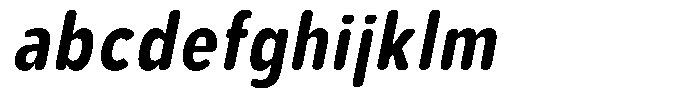 Aukim II Circled Bold Condensed Italic FONT
