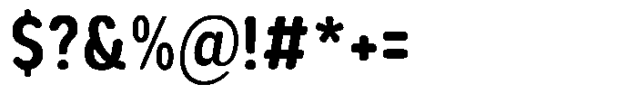 Aukim II Circled Bold Condensed Font OTHER CHARS