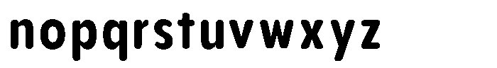 Aukim II Circled Bold Condensed Font LOWERCASE