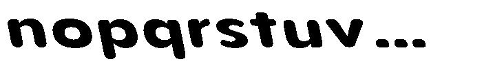 Aukim II Circled Bold Expanded Slanted Font LOWERCASE