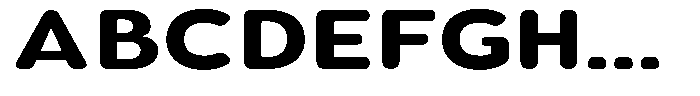 Aukim II Circled Bold Expanded Font UPPERCASE