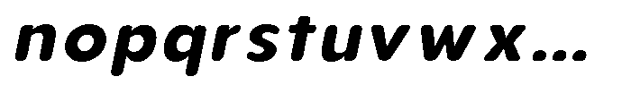 Aukim II Circled Bold Italic Font LOWERCASE