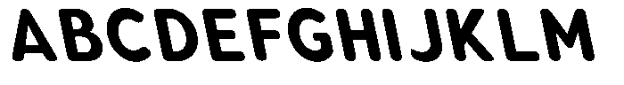 Aukim II Circled Bold Narrow Slanted Font UPPERCASE