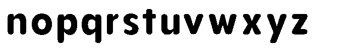 Aukim II Circled Bold Narrow Font LOWERCASE