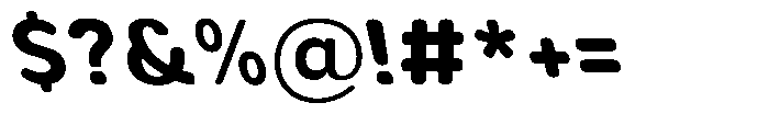 Aukim II Circled Bold Slanted Font OTHER CHARS