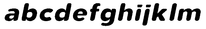 Aukim II Circled Bold Wide Italic FONT