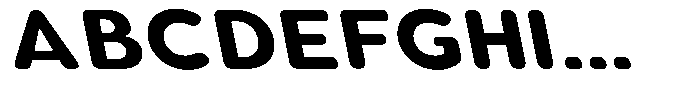 Aukim II Circled Bold Wide Slanted Font UPPERCASE