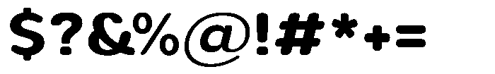 Aukim II Circled Bold Wide Font OTHER CHARS