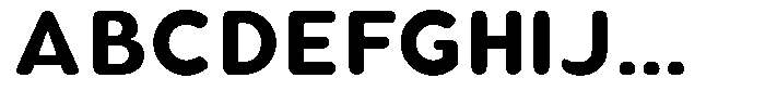 Aukim II Circled Bold Font UPPERCASE