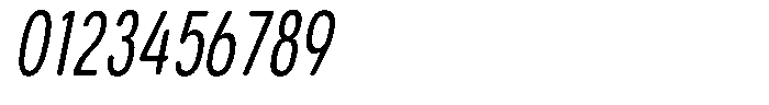 Aukim II Circled Compressed Italic Font OTHER CHARS