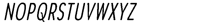 Aukim II Circled Compressed Italic Font UPPERCASE