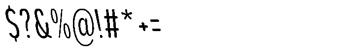 Aukim II Circled Compressed Slanted Font OTHER CHARS