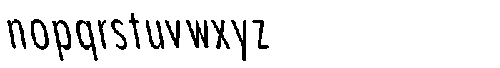 Aukim II Circled Compressed Slanted Font LOWERCASE
