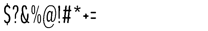 Aukim II Circled Compressed Font OTHER CHARS