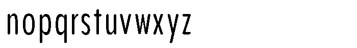 Aukim II Circled Compressed Font LOWERCASE