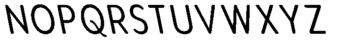 Aukim II Circled Condensed Slanted Font UPPERCASE