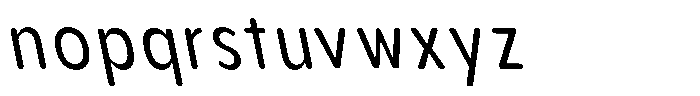 Aukim II Circled Condensed Slanted Font LOWERCASE