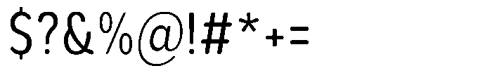 Aukim II Circled Condensed Font OTHER CHARS