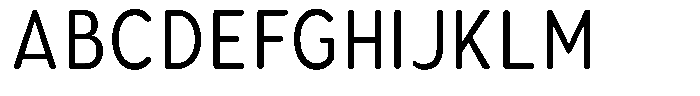 Aukim II Circled Condensed Font UPPERCASE