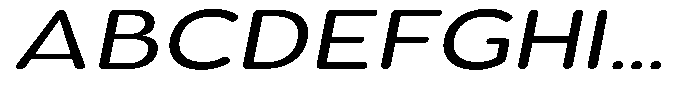 Aukim II Circled Expanded Italic Font UPPERCASE