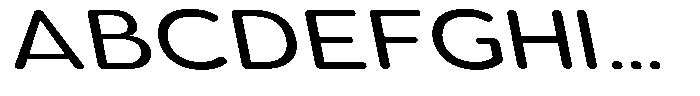 Aukim II Circled Expanded Slanted Font UPPERCASE