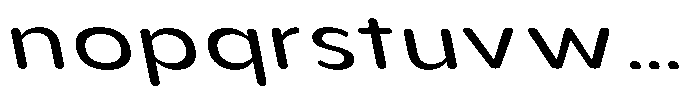 Aukim II Circled Expanded Slanted Font LOWERCASE