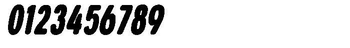 Aukim II Circled Extra Black Comp Italic Font OTHER CHARS