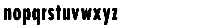 Aukim II Circled Extra Black Comp Font LOWERCASE