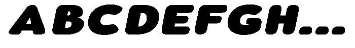 Aukim II Circled Extra Black Exp Italic Font UPPERCASE