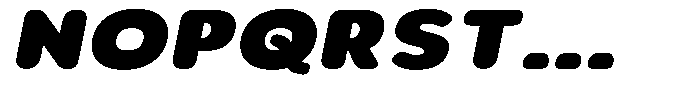 Aukim II Circled Extra Black Exp Italic Font UPPERCASE