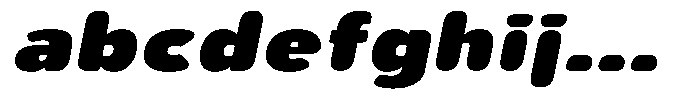 Aukim II Circled Extra Black Exp Italic FONT