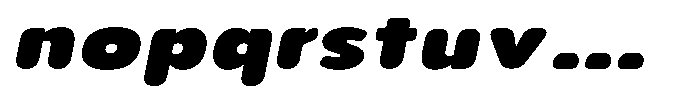 Aukim II Circled Extra Black Exp Italic Font LOWERCASE