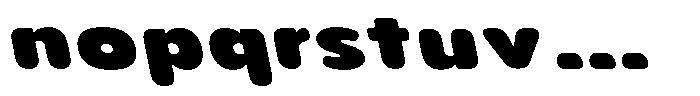 Aukim II Circled Extra Black Exp Slanted Font LOWERCASE