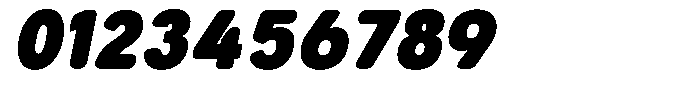Aukim II Circled Extra Black Narrow Italic Font OTHER CHARS