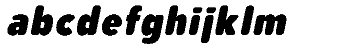 Aukim II Circled Extra Black Narrow Italic FONT