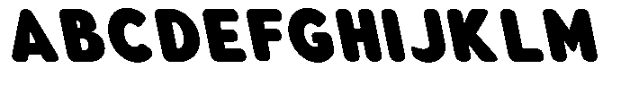 Aukim II Circled Extra Black Narrow Sl Font UPPERCASE