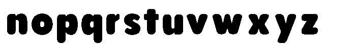 Aukim II Circled Extra Black Narrow Font LOWERCASE