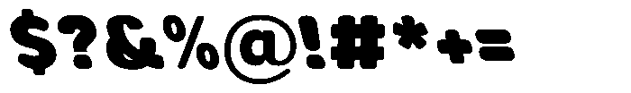 Aukim II Circled Extra Black Slanted Font OTHER CHARS