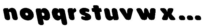 Aukim II Circled Extra Black Slanted Font LOWERCASE