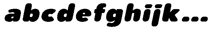 Aukim II Circled Extra Black Wide Italic FONT