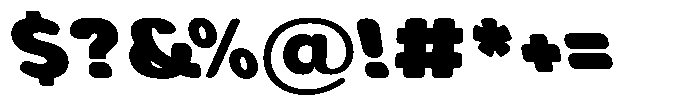 Aukim II Circled Extra Black Wide Sl Font OTHER CHARS