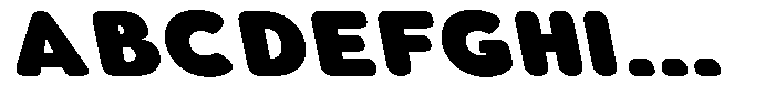Aukim II Circled Extra Black Wide Sl Font UPPERCASE