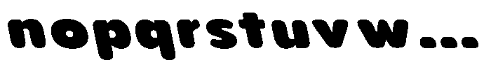 Aukim II Circled Extra Black Wide Sl Font LOWERCASE