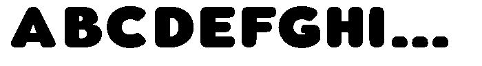 Aukim II Circled Extra Black Wide Font UPPERCASE