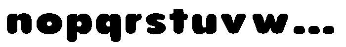 Aukim II Circled Extra Black Wide Font LOWERCASE