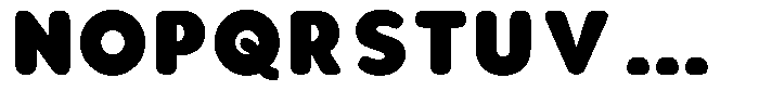 Aukim II Circled Extra Black Font UPPERCASE