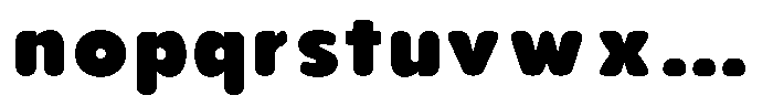 Aukim II Circled Extra Black Font LOWERCASE